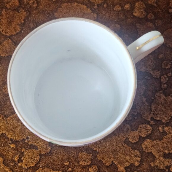 Lefton China Hand Painted Floral Demitasse Cup & Saucer Set - Picture 8 of 9